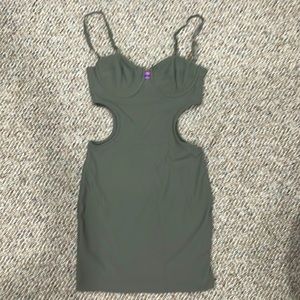 Olive Mini Cutout Dress
